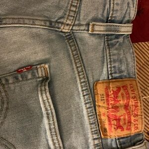 Levi Strauss 511 straight leg, light wash jean. Like new. Waist 29 length 30